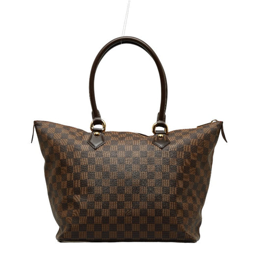 Louis Vuitton Damier Salée MM Handbag N51188 Brown PVC Leather Louis Vuitton