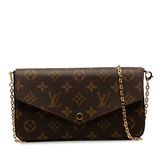 Louis Vuitton pink Pvc Leather Pouch Shoulder Bag