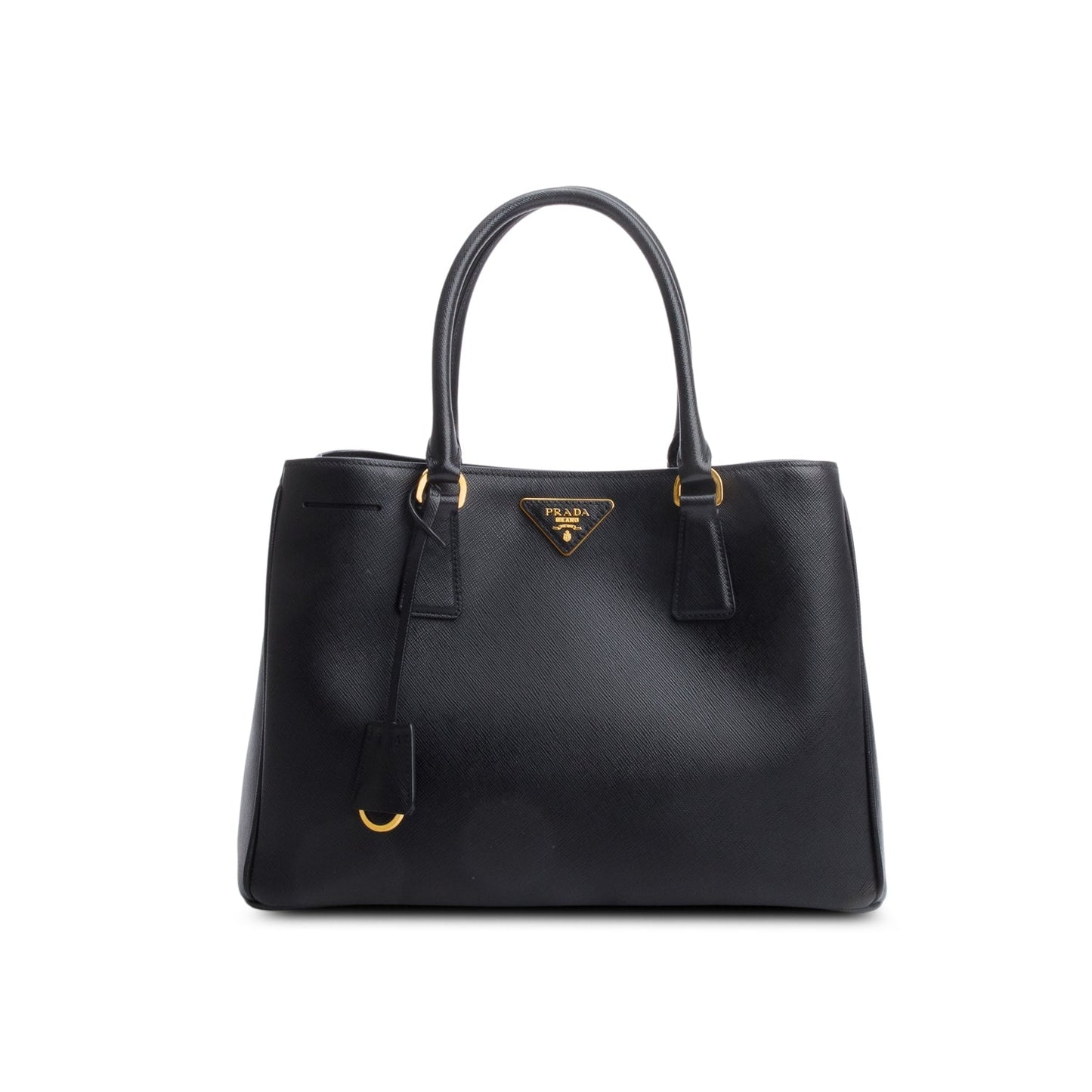 Prada Black Saffiano Lux Leather Medium Tote