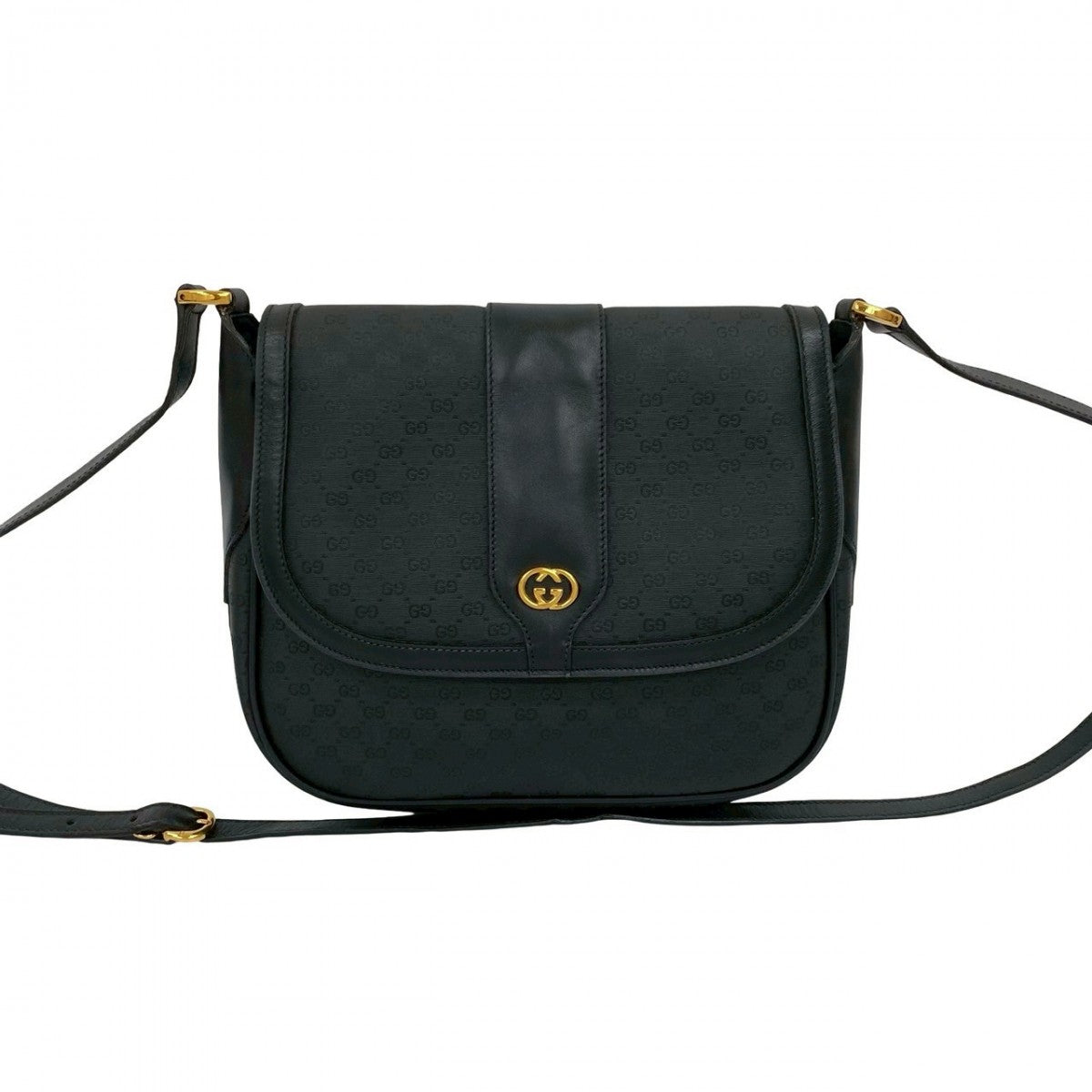 GUCCI Shoulder Bag leather black