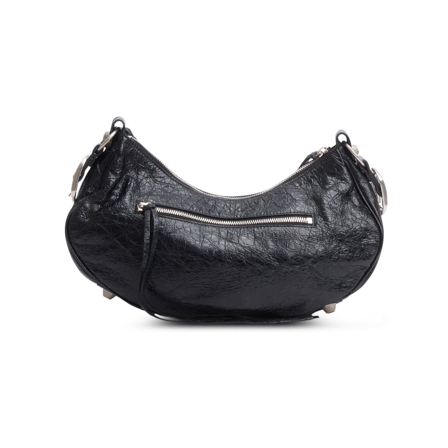Balenciaga Black Arena Leather Le Cagole Small Shoulder Bag