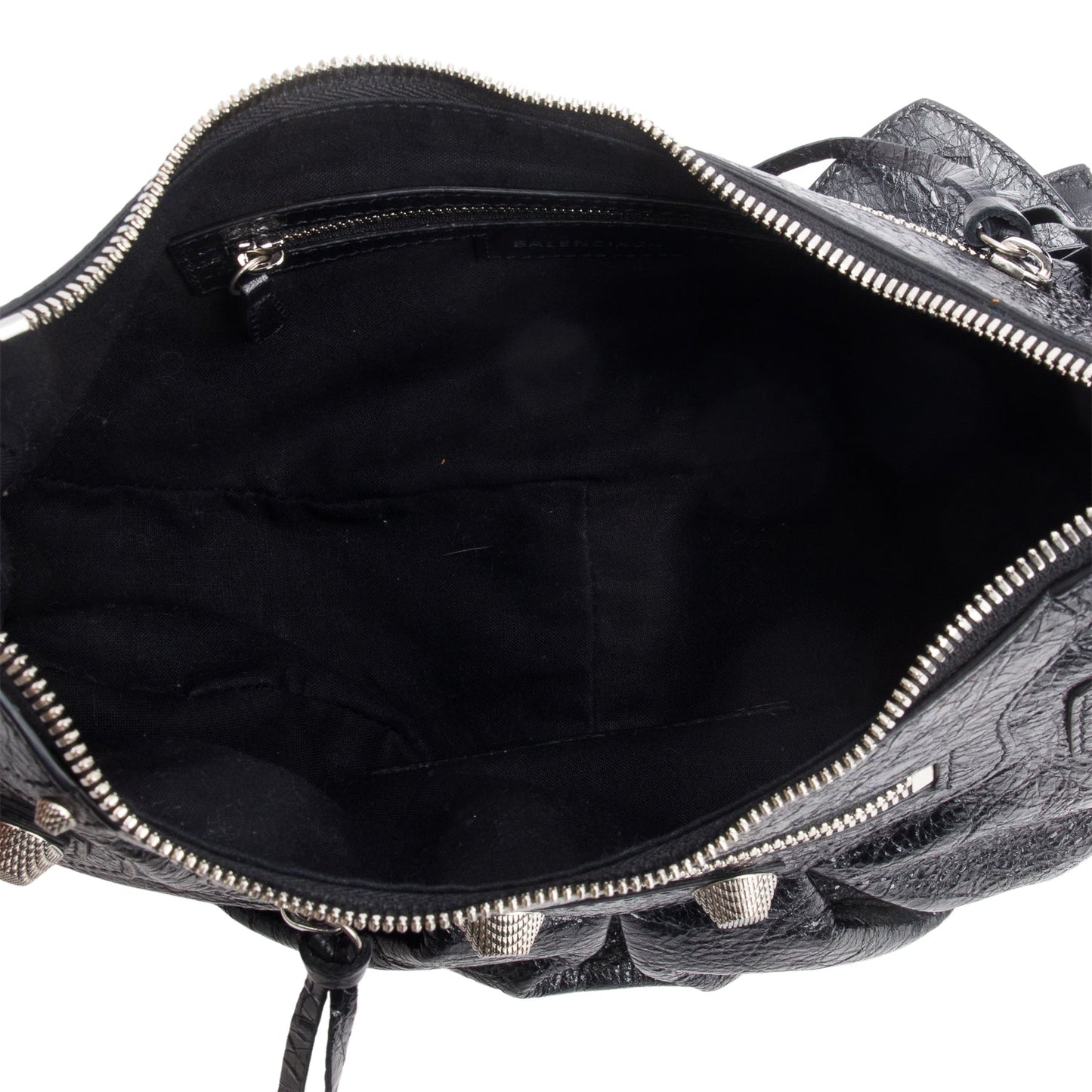 Balenciaga Black Arena Leather Le Cagole Small Shoulder Bag