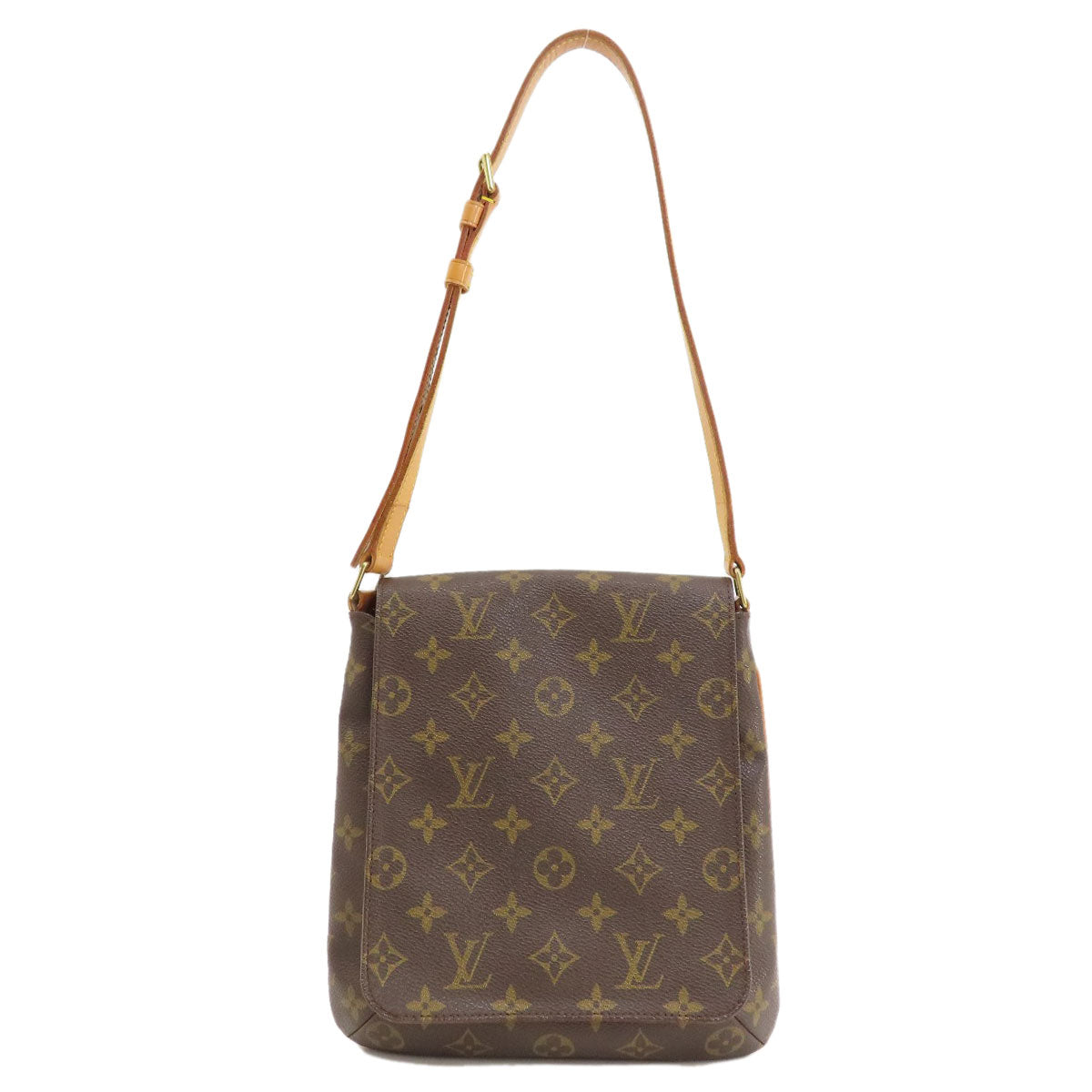 LOUIS VUITTON Shoulder Bag Monogram canvas Brown Musette salsa short Women
