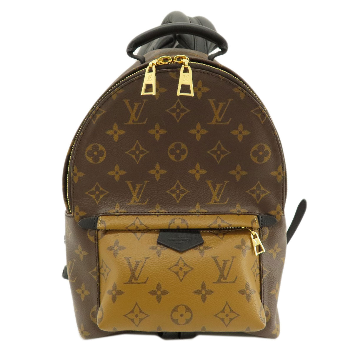 LOUIS VUITTON Backpack Monogram Canvas , Monogram Reverse Brown Palm Springs Backpack PM Monogram Women