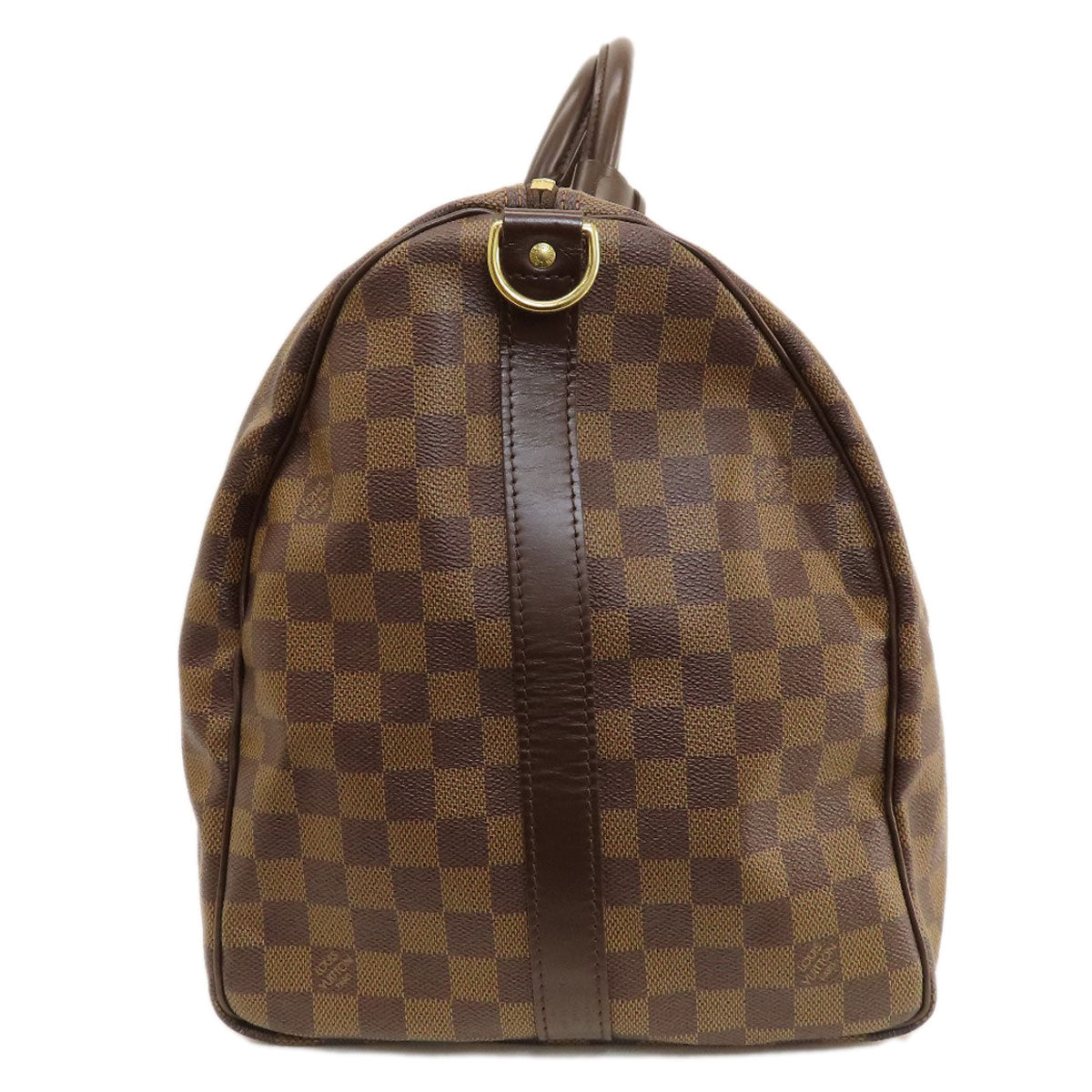 LOUIS VUITTON Boston Duffel bag Damier canvas Brown Keepall bandouliere55 Damier Ebene Women