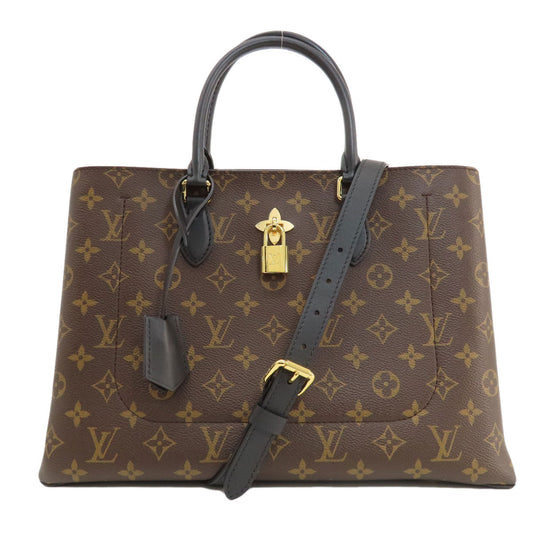 LOUIS VUITTON Tote Bag Monogram canvas Brown Flower Tote Monogram