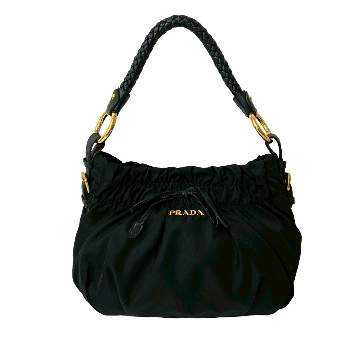 PRADA Shoulder Bag leather black - Style 19