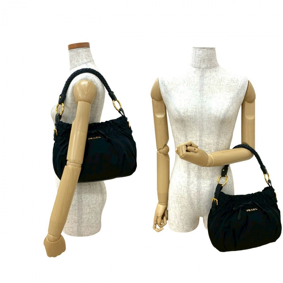PRADA Shoulder Bag leather black - Style 19