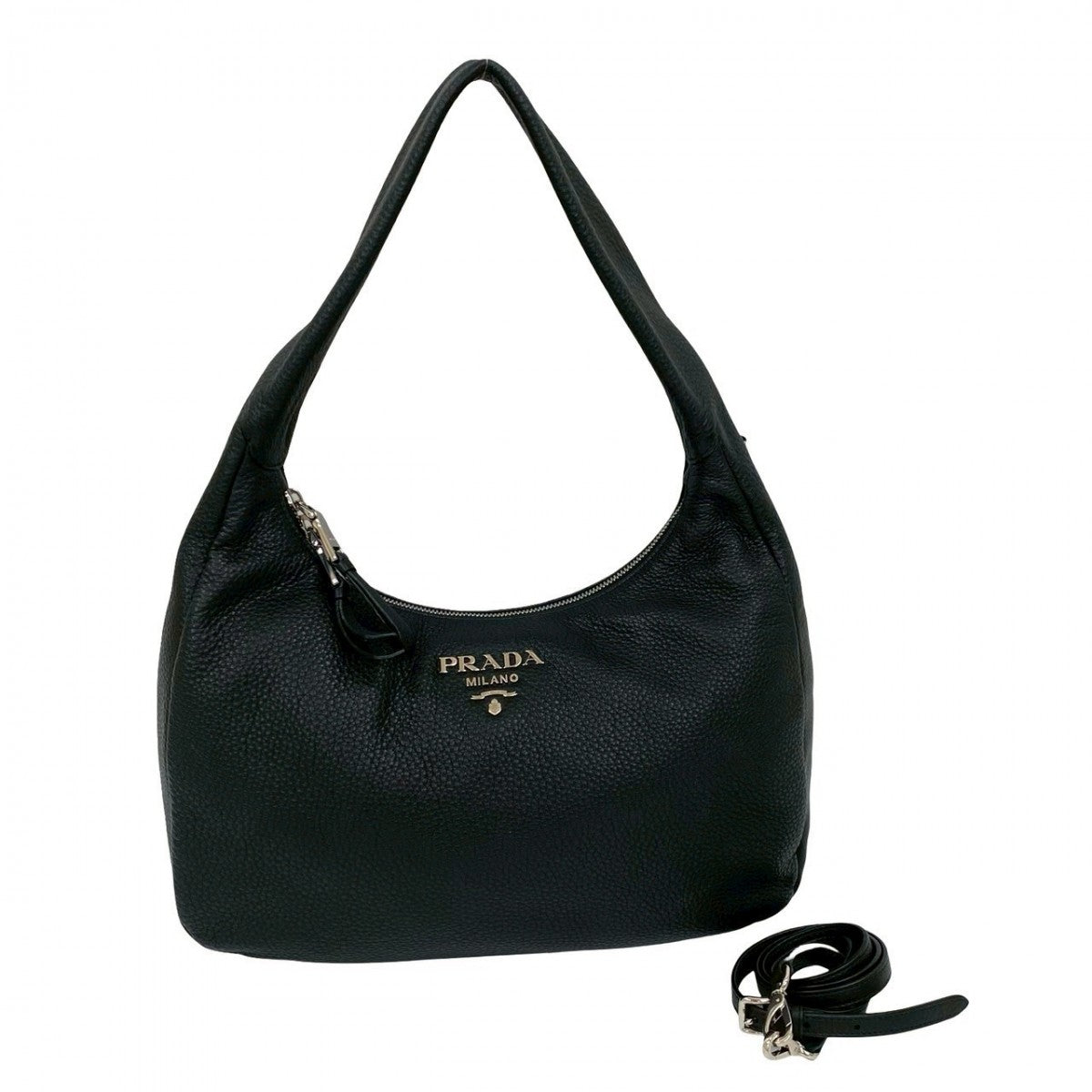 PRADA Shoulder Bag leather black - Style 20