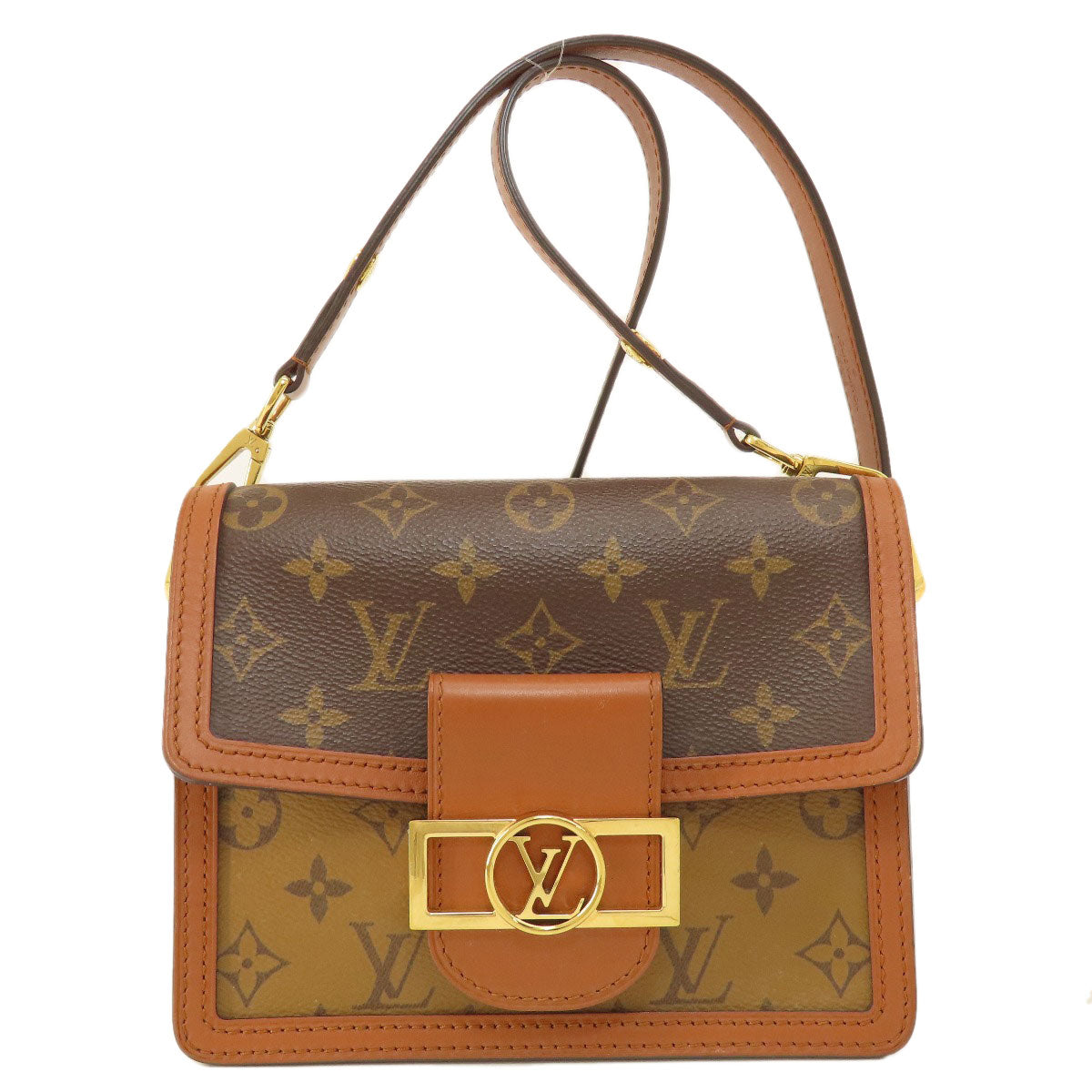 LOUIS VUITTON Shoulder Bag Monogram reverse Brown Dauphine Mini Monogram