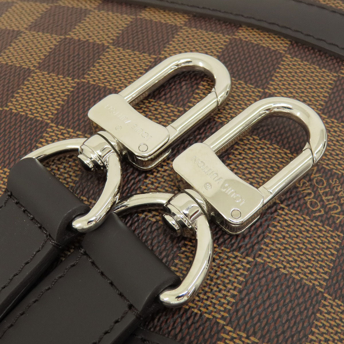 LOUIS VUITTON Business bag N41466 Damier canvas Brown Porto Document Voyage PM Damier Ebene Women