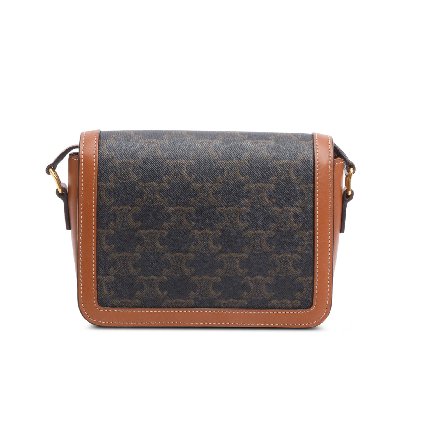 Celine 2022 Brown Triomphe Canvas Teen Triomphe Bag