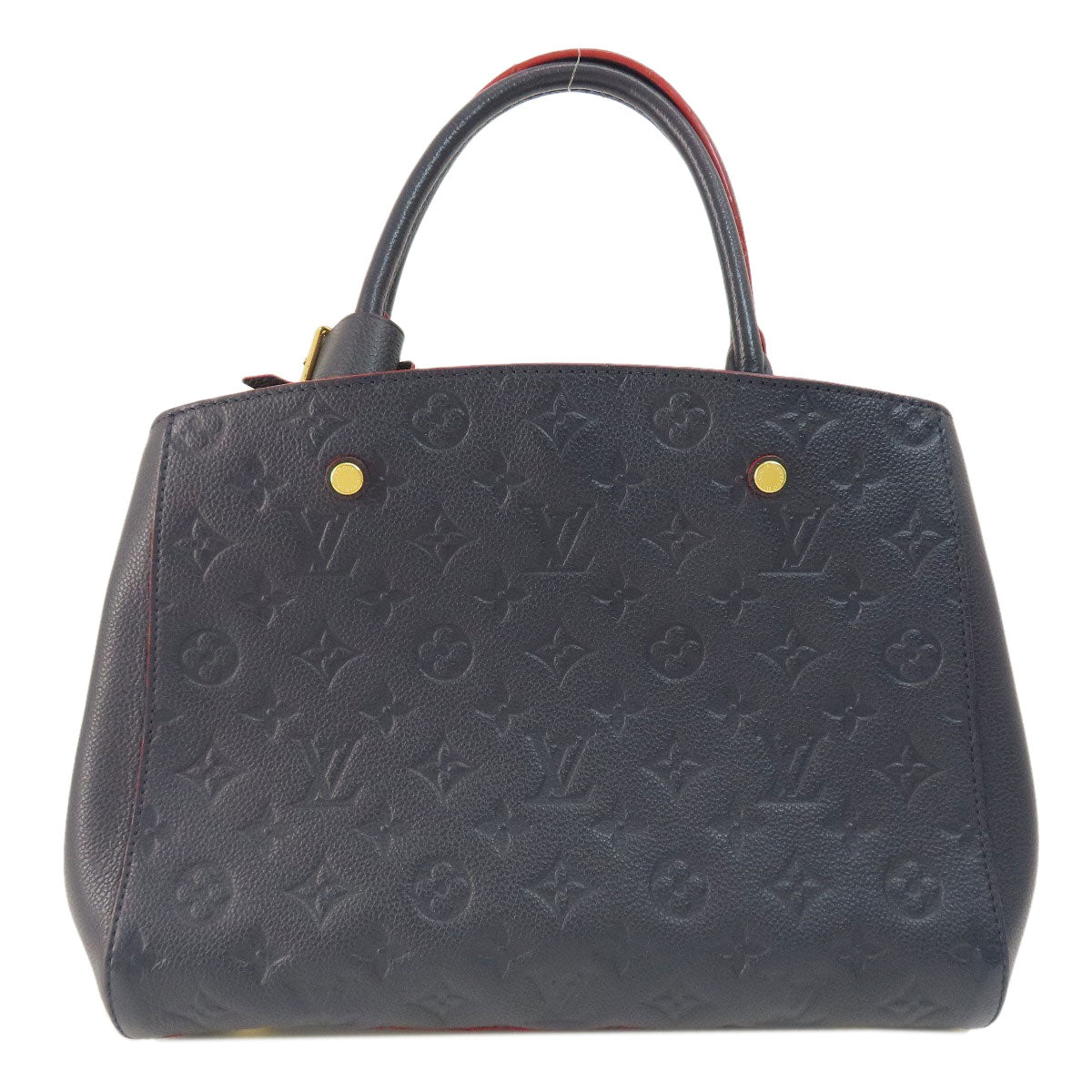  LOUIS VUITTON Handbag Ann Platt Navy Montaigne MM Marine Rouge