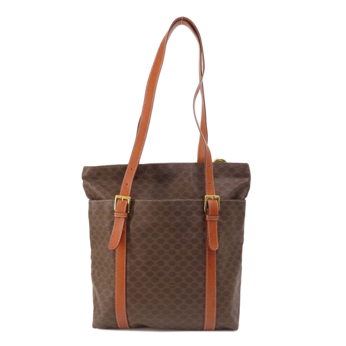CELINE Tote Bag PVC Brown Macadam Pattern Women