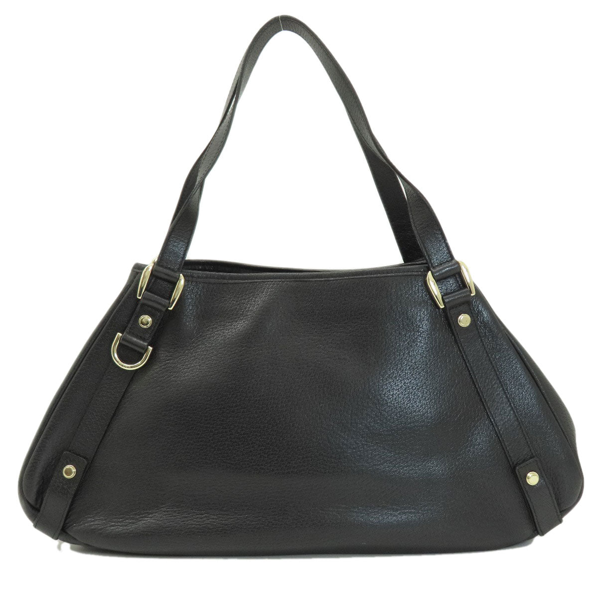 GUCCI Tote Bag 130736 leather black logo
