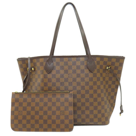 LOUIS VUITTON Tote Bag Damier canvas Brown Neverfull MM Damier Ebene
