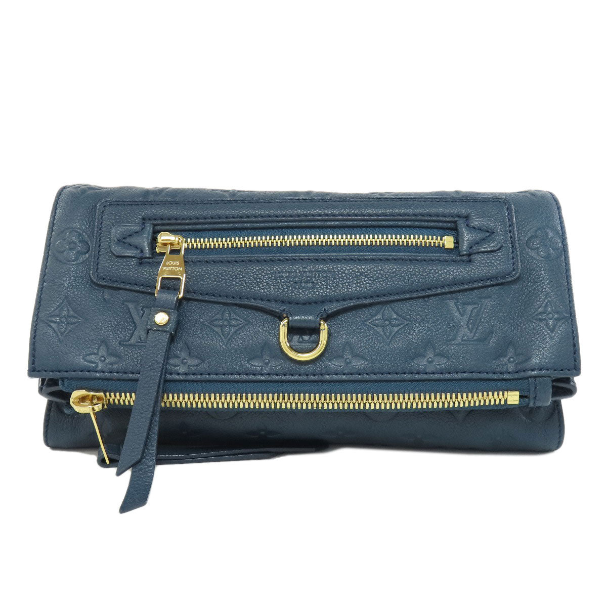 LOUIS VUITTON Clutch bag Ann Platt Navy Pettyant Women