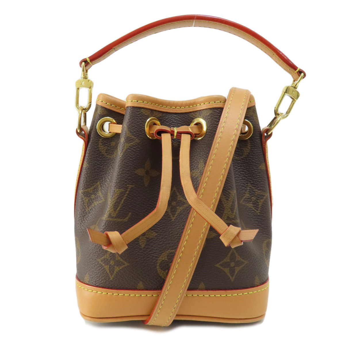 LOUIS VUITTON Handbag Monogram canvas Brown Nano Noe Women