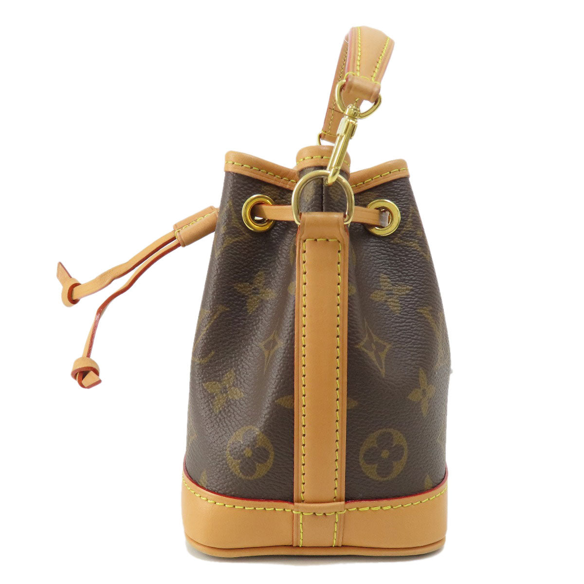 LOUIS VUITTON Handbag Monogram canvas Brown Nano Noe Women