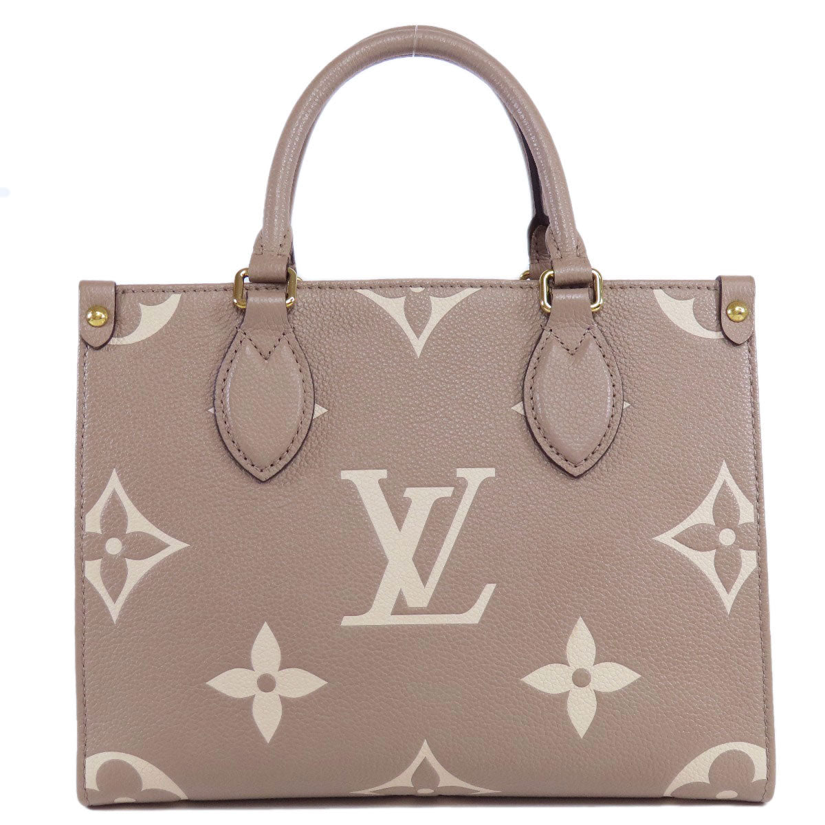 LOUIS VUITTON Handbag Ann Platt gray On the Go PM Tourtrail Crème