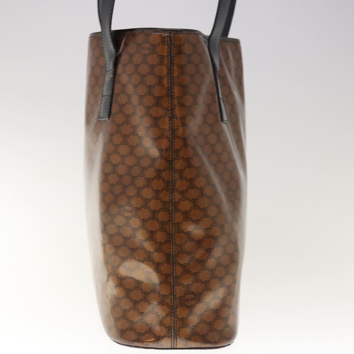 Luxury CELINE Macadam Canvas Tote Bag Brown 65721