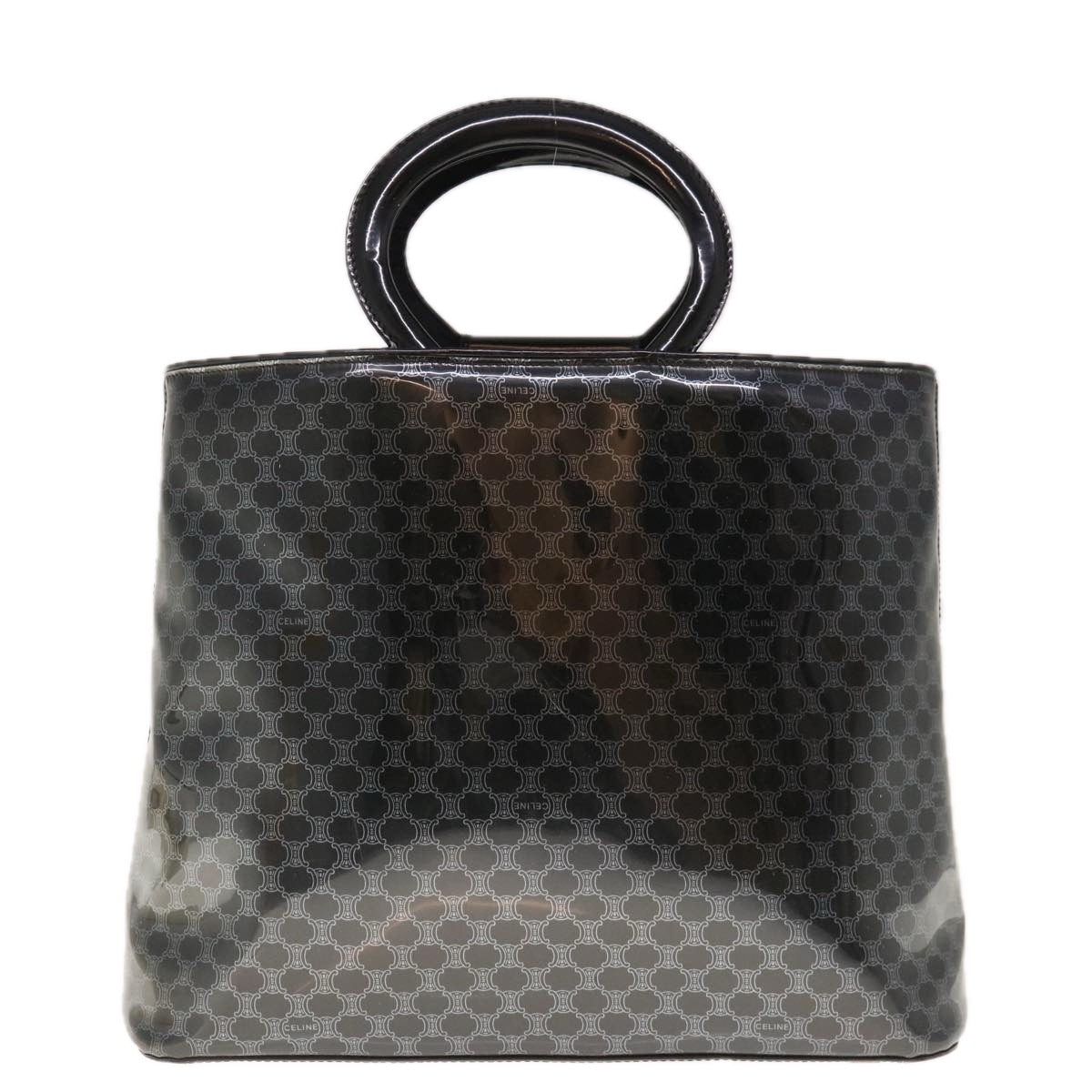 Luxury CELINE Macadam Canvas Hand Bag Black 65722