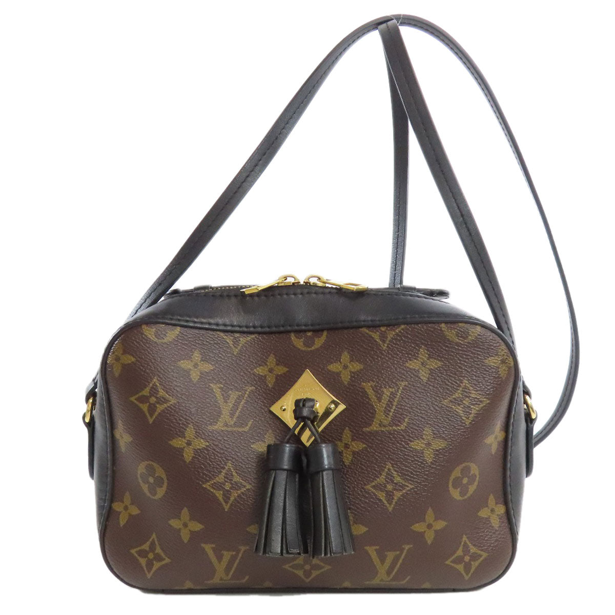 LOUIS VUITTON Shoulder Bag Monogram canvas Brown Saintonge