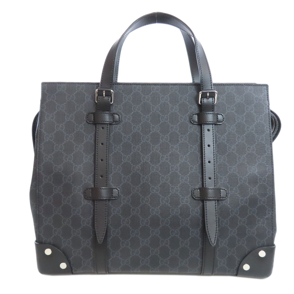 GUCCI Tote Bag 626356 PVC black GG Supreme