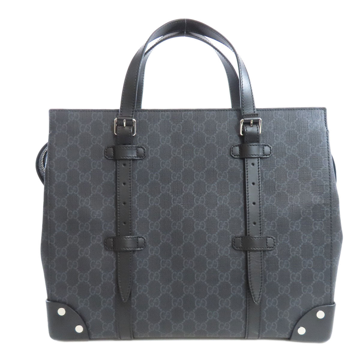 GUCCI Tote Bag 626356 PVC black GG Supreme