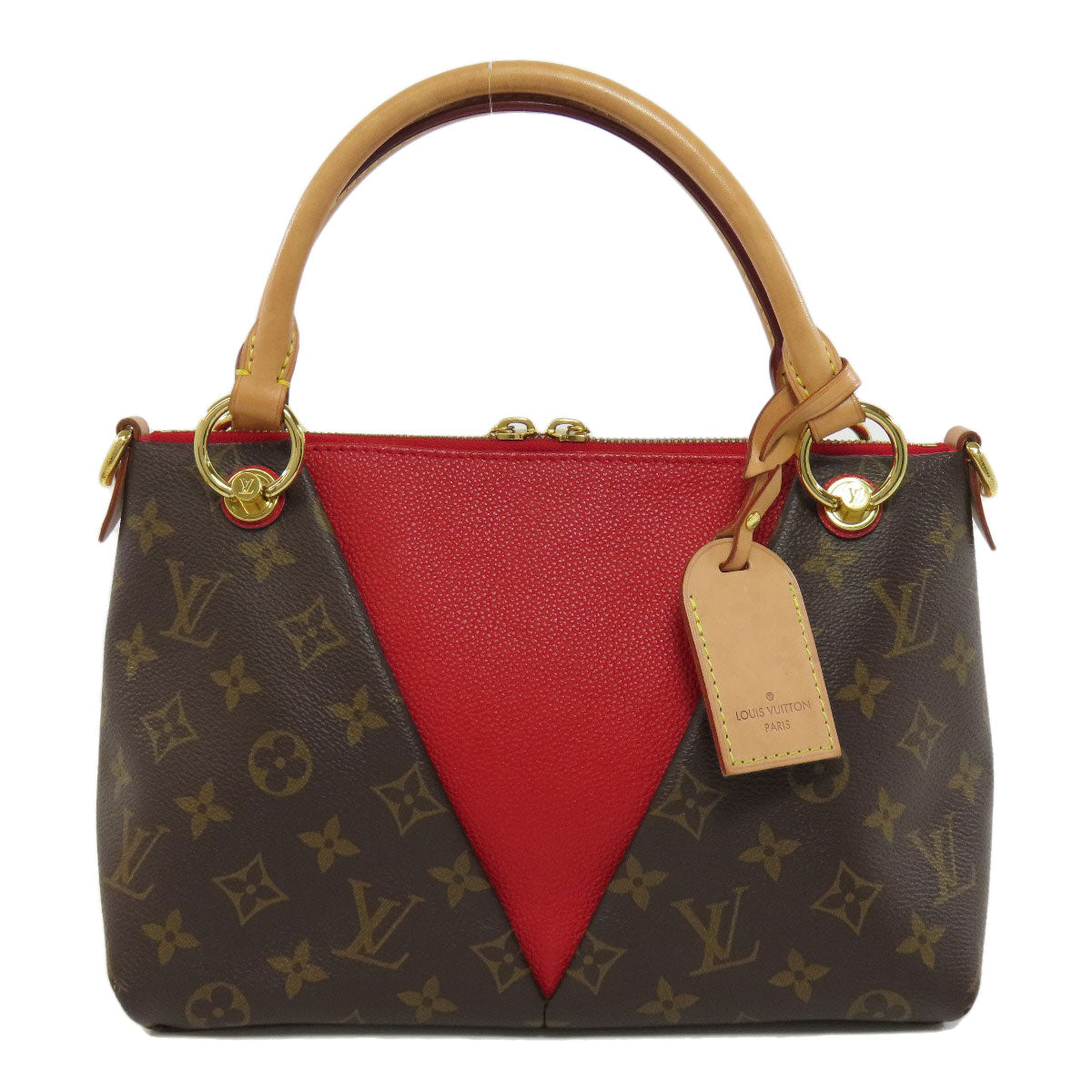 LOUIS VUITTON Handbag Monogram canvas Brown V Tote BB Women