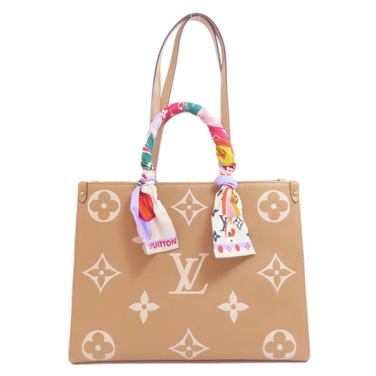 LOUIS VUITTON Tote Bag Ann Platt beige On the Go MM Women