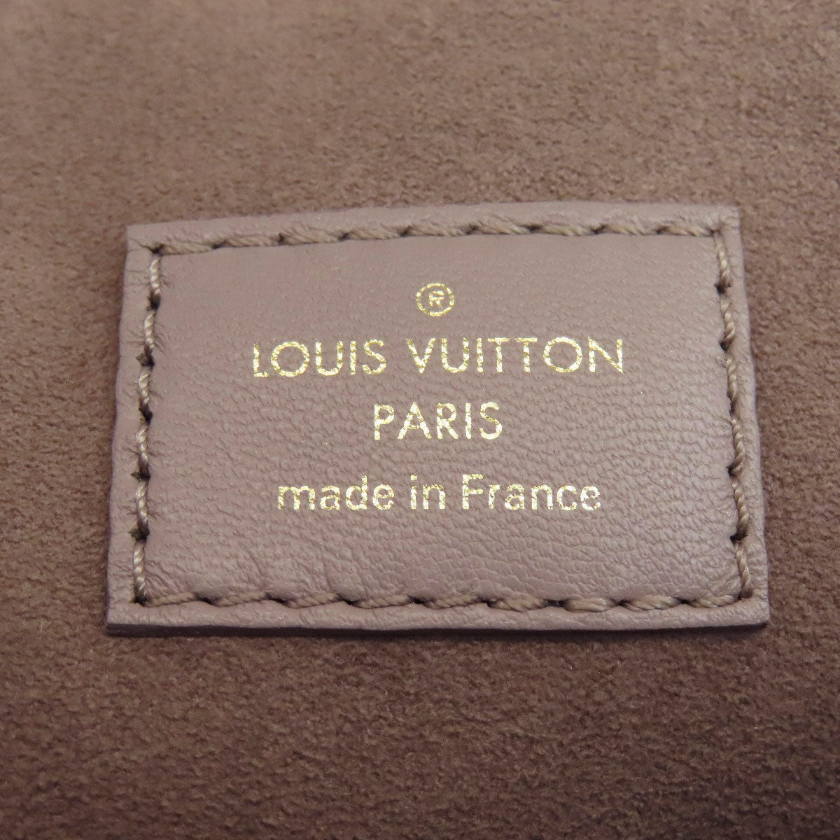 LOUIS VUITTON Handbag Lamb leather gray Kussan PM Women