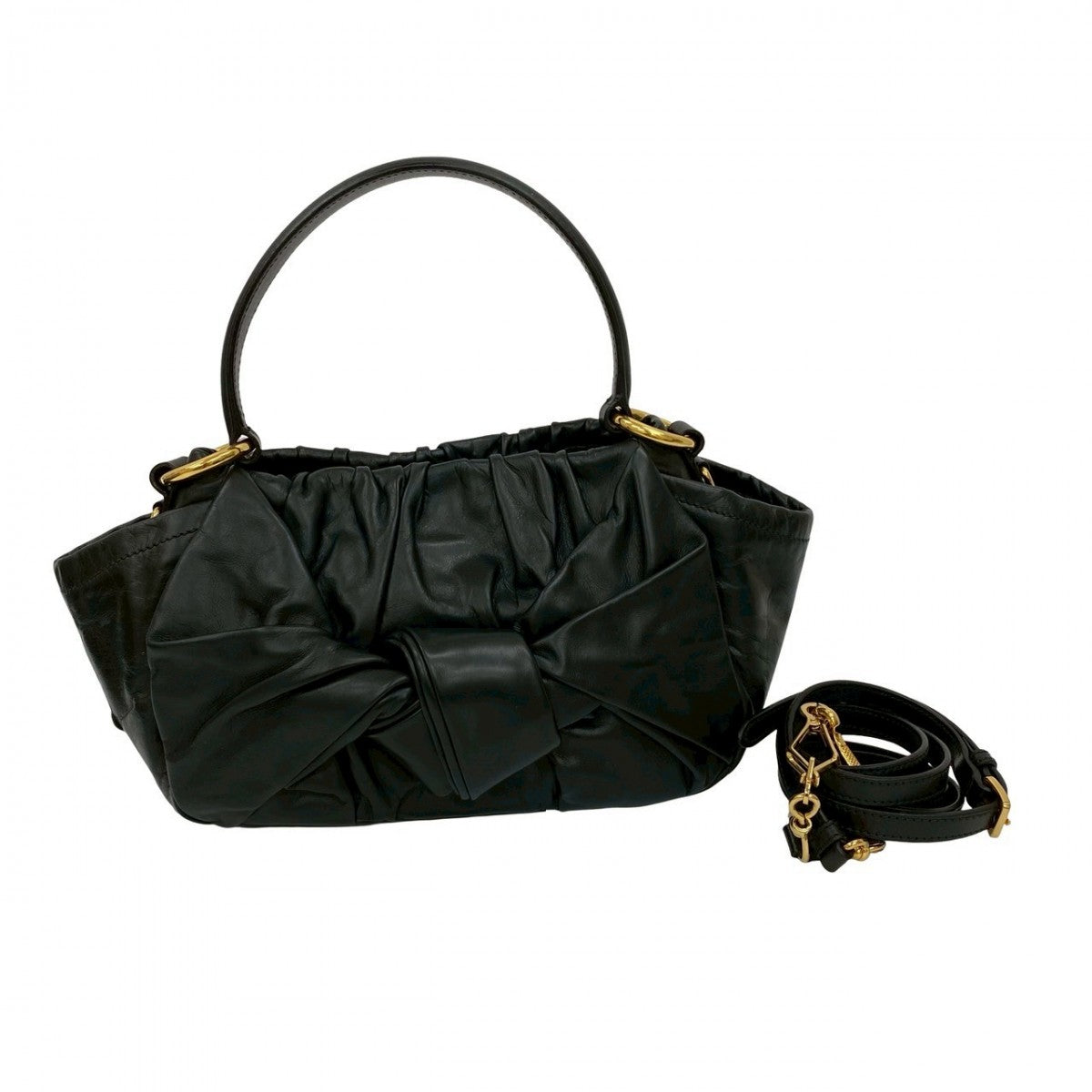 PRADA Shoulder Bag leather black - Style 15