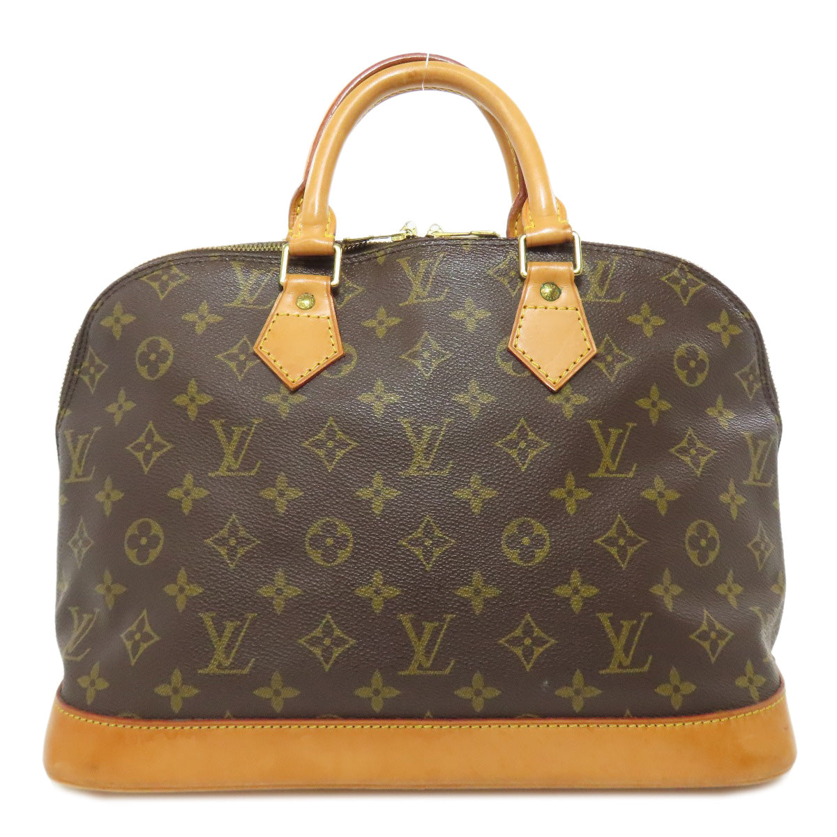 LOUIS VUITTON Handbag Monogram canvas Brown Alma Women