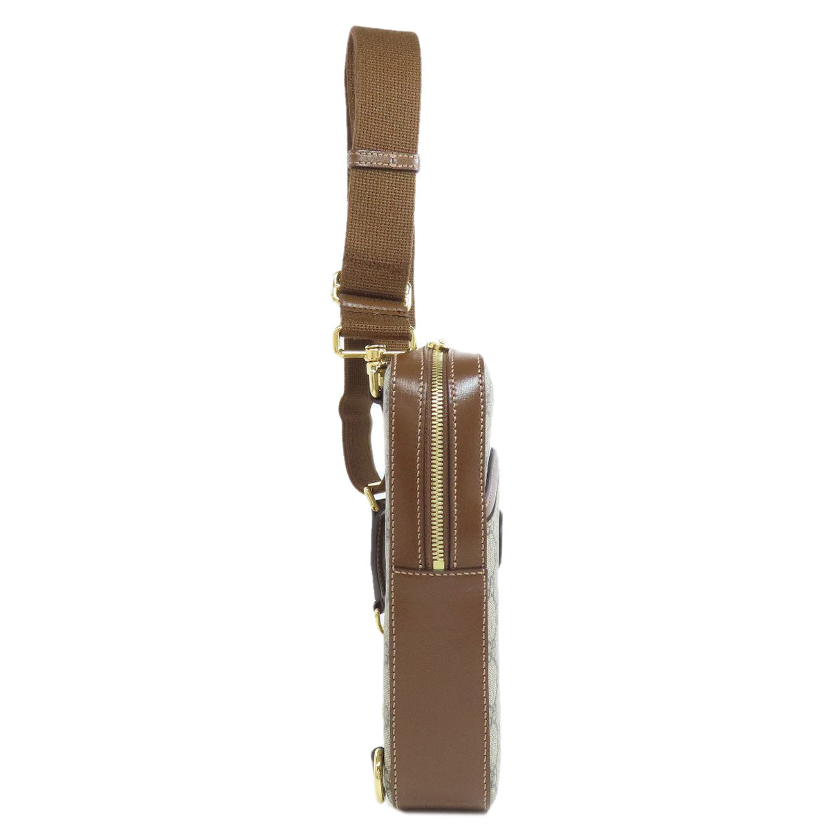 GUCCI Sling bag 696016 PVC Brown GG Supreme Women