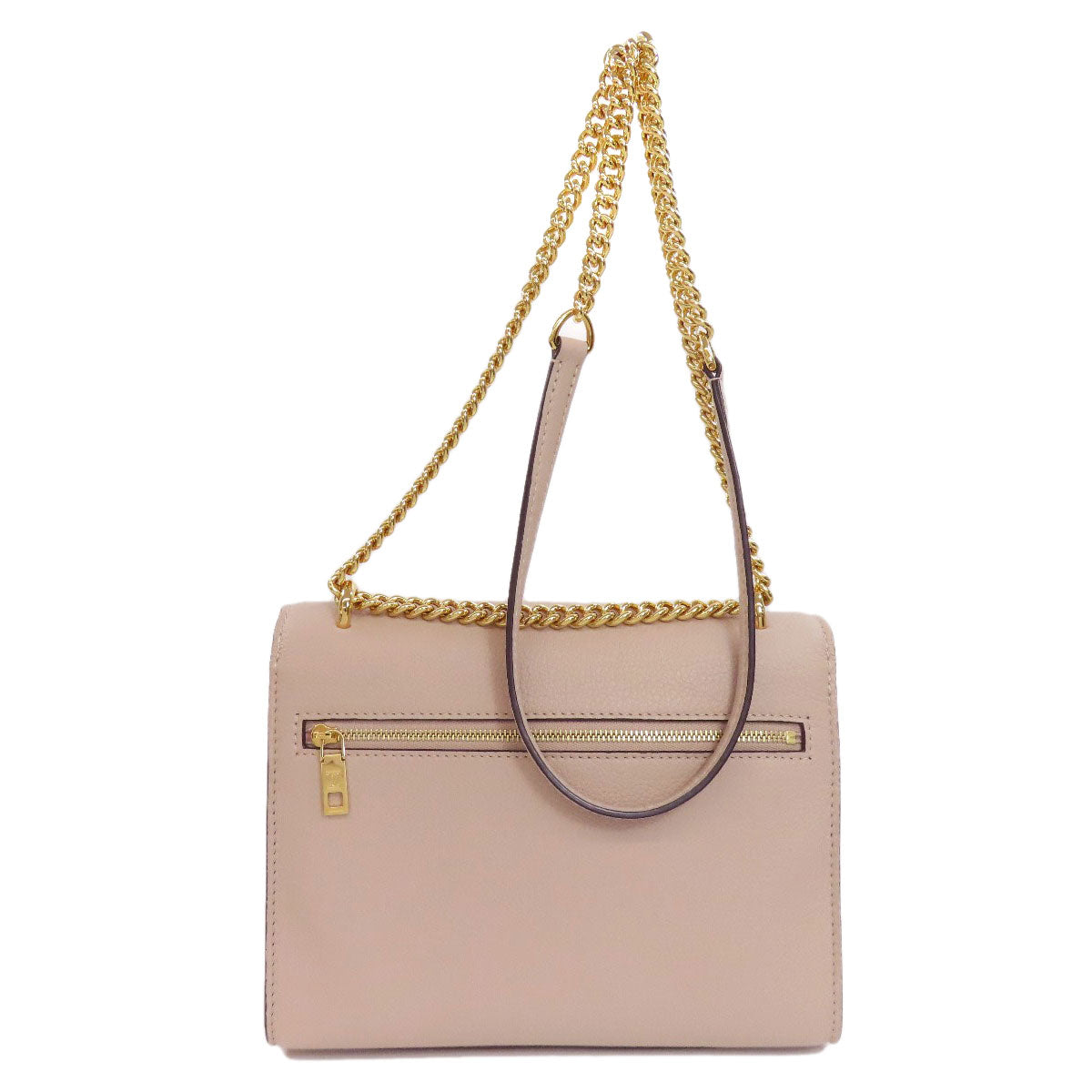 LOUIS VUITTON Shoulder Bag Grain Calfskin Leather beige My Rock Me Chain Women