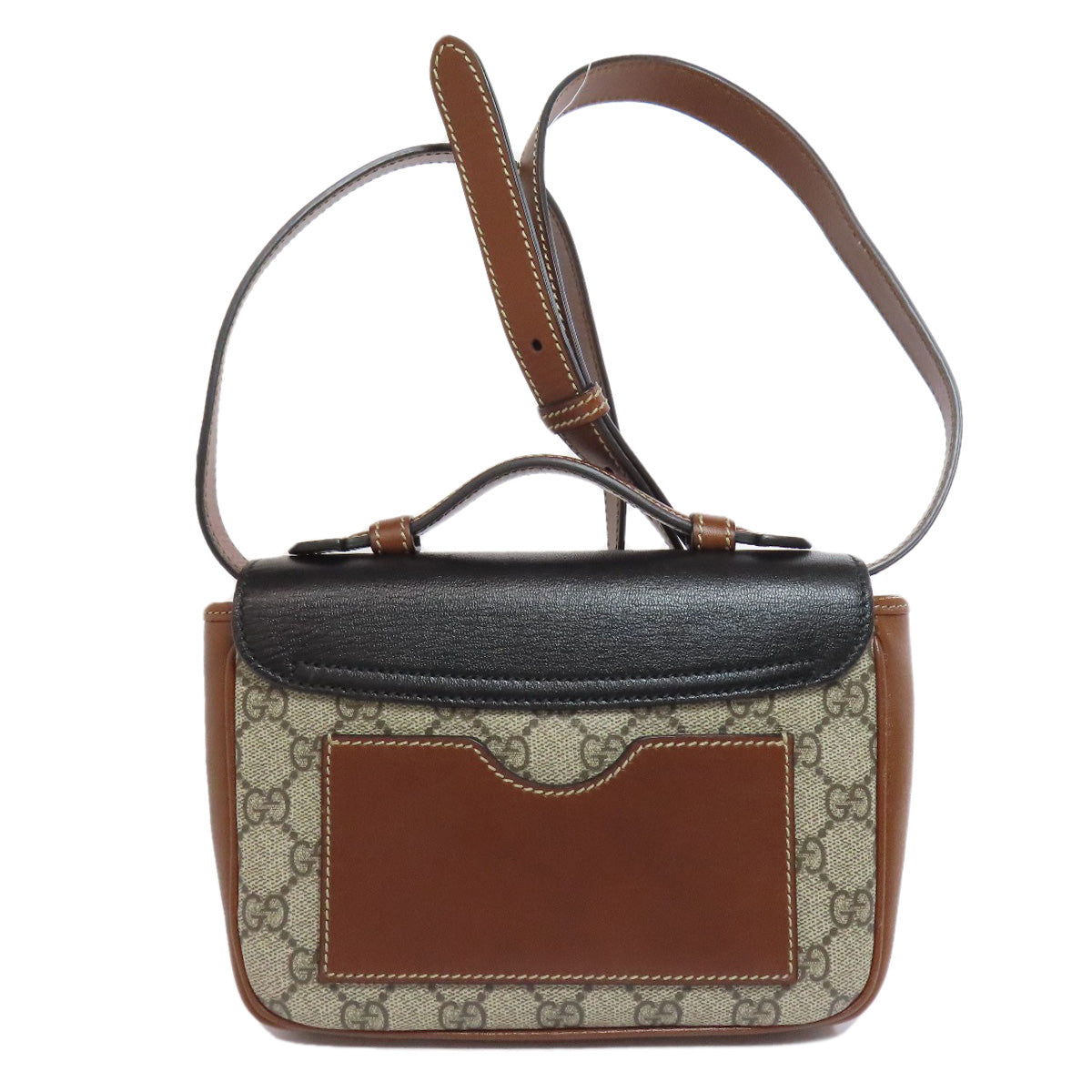 GUCCI Shoulder Bag 658487 PVC Brown GG Supreme Women