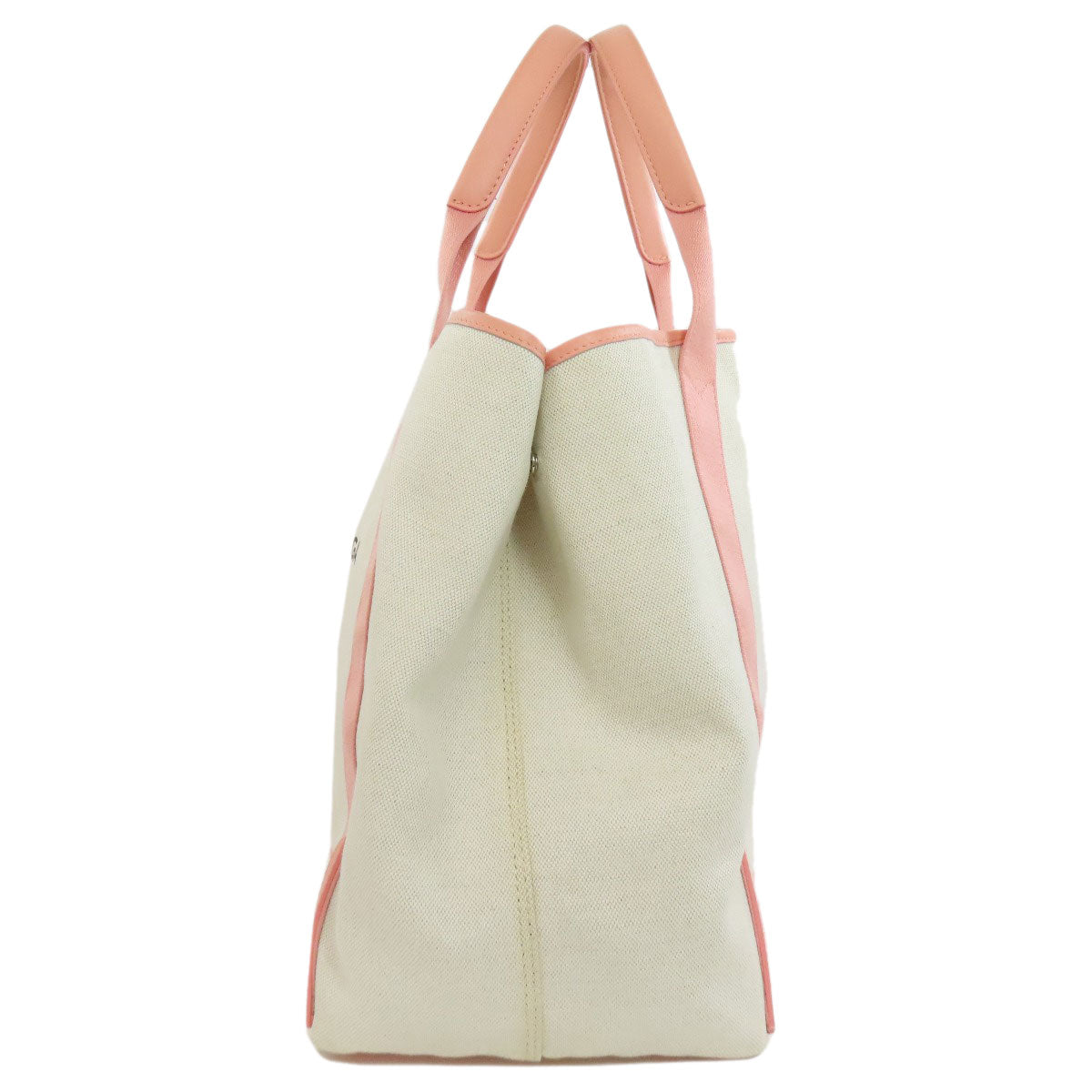 BALENCIAGA Tote Bag 339936 canvas white Navy kabas M Women