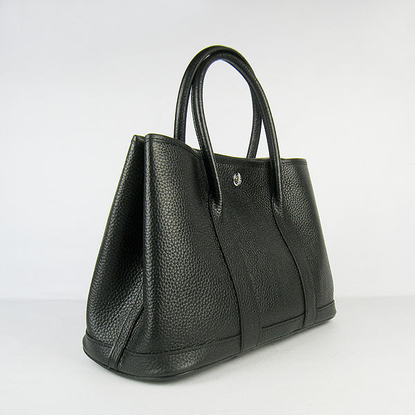 Luxury Hermes garden party handbag black