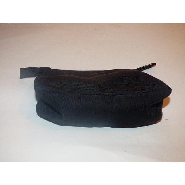 Fendi Black Canvas And Leather Clutch