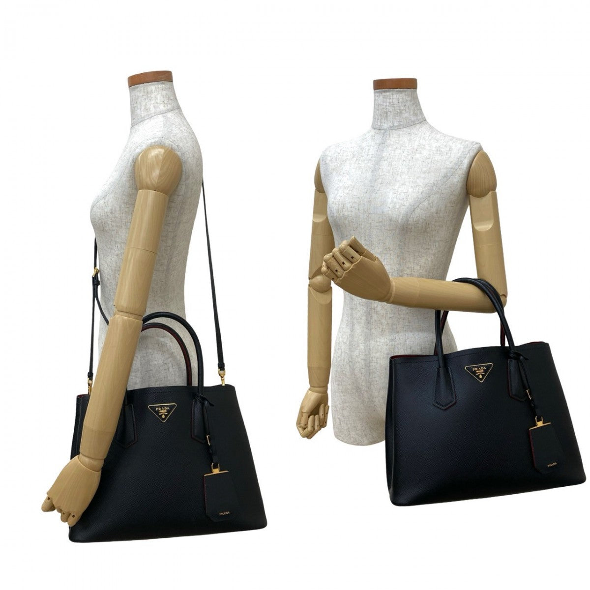 PRADA Shoulder Bag leather black - Style 8