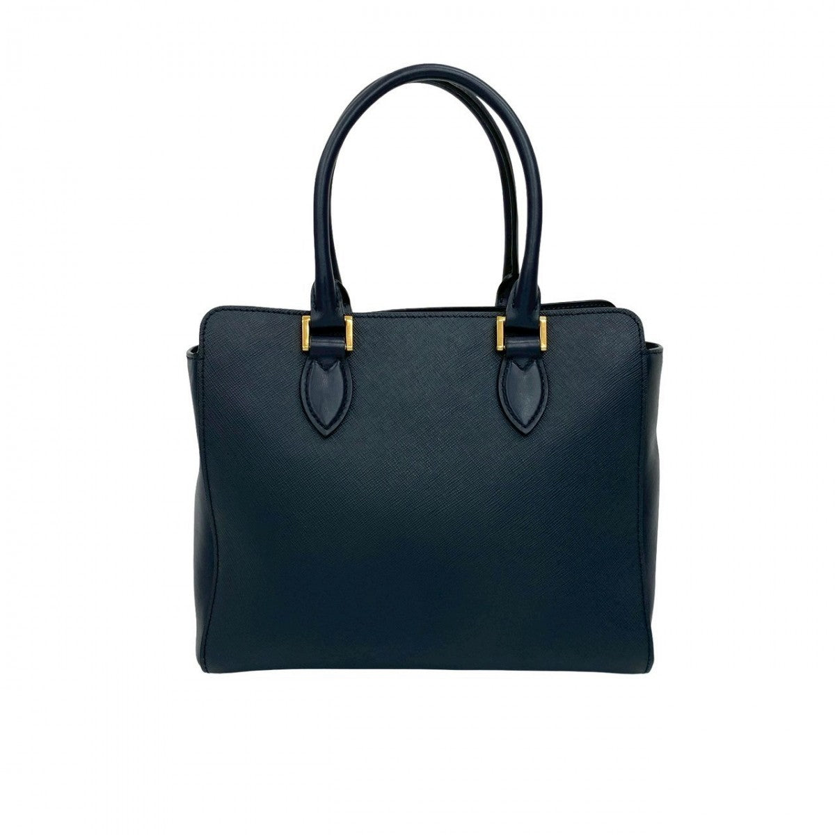 PRADA Shoulder Bag leather Navy - Style 2