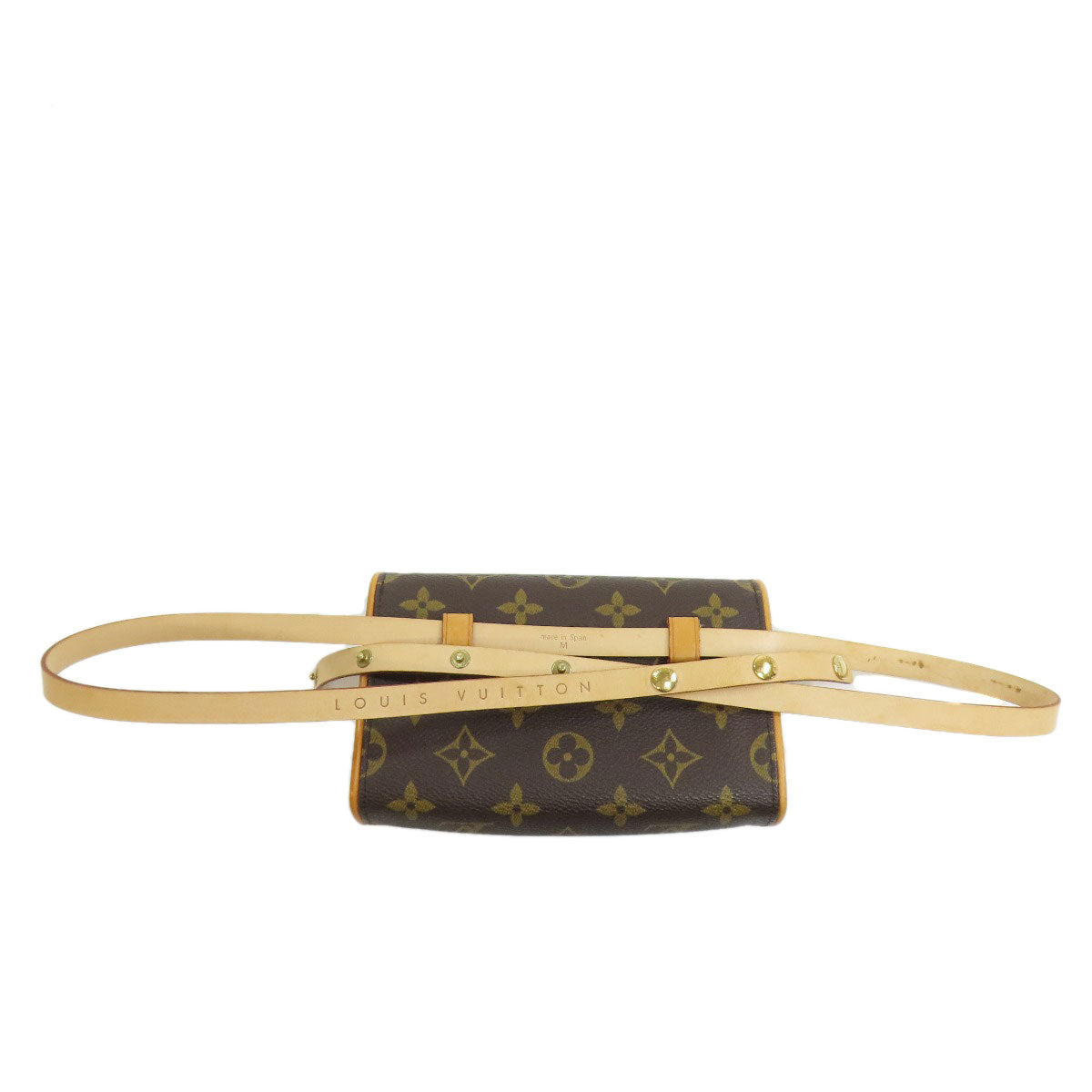 LOUIS VUITTON Hip bag Monogram canvas Brown Pochette Florentine Women