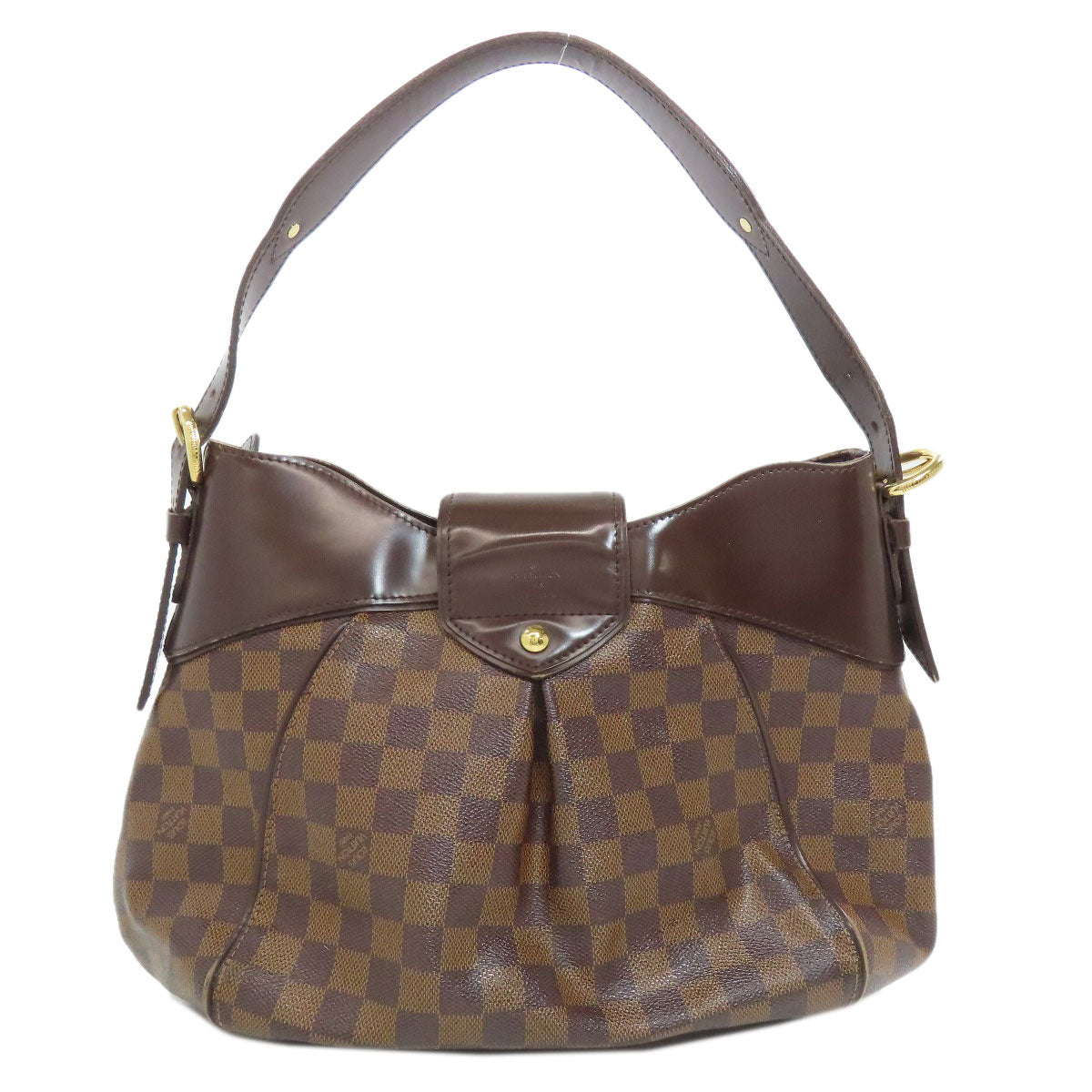 LOUIS VUITTON Shoulder Bag Damier canvas Brown Sistina MM Women