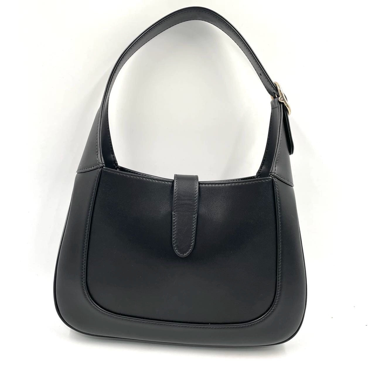 Gucci Jackie 1961 Small Black Leather Shoulder Bag Clasp