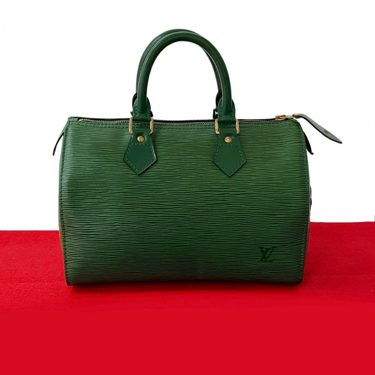 LOUIS VUITTON Handbag Epi Leather green Epi