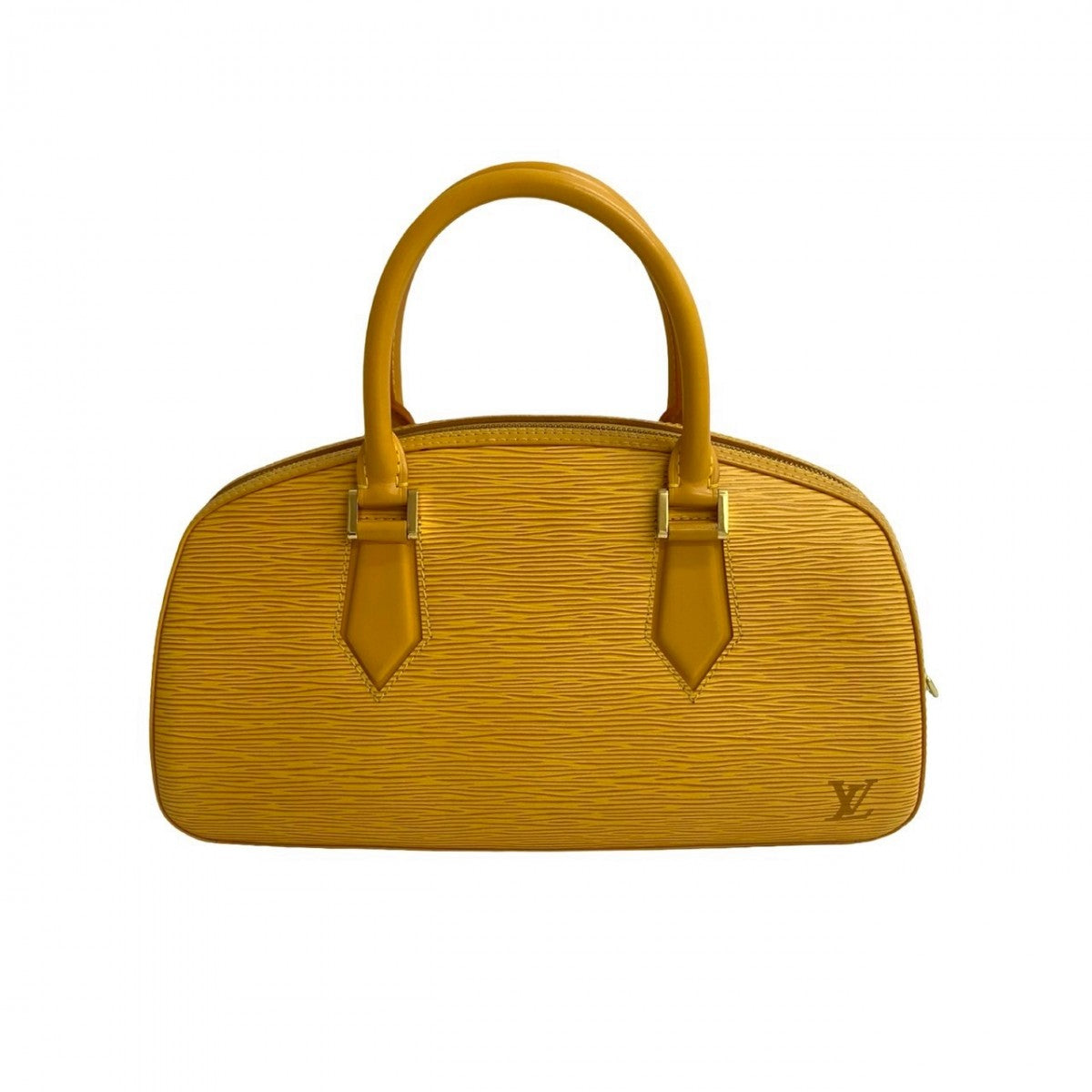  LOUIS VUITTON Handbag leather yellow Epi jasmine