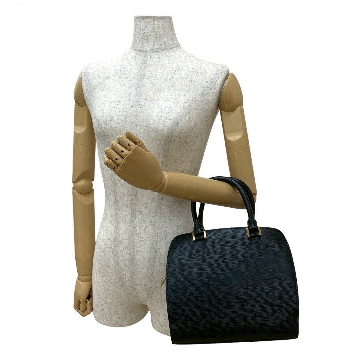  LOUIS VUITTON Handbag Epi Leather black Epi Ponneuf