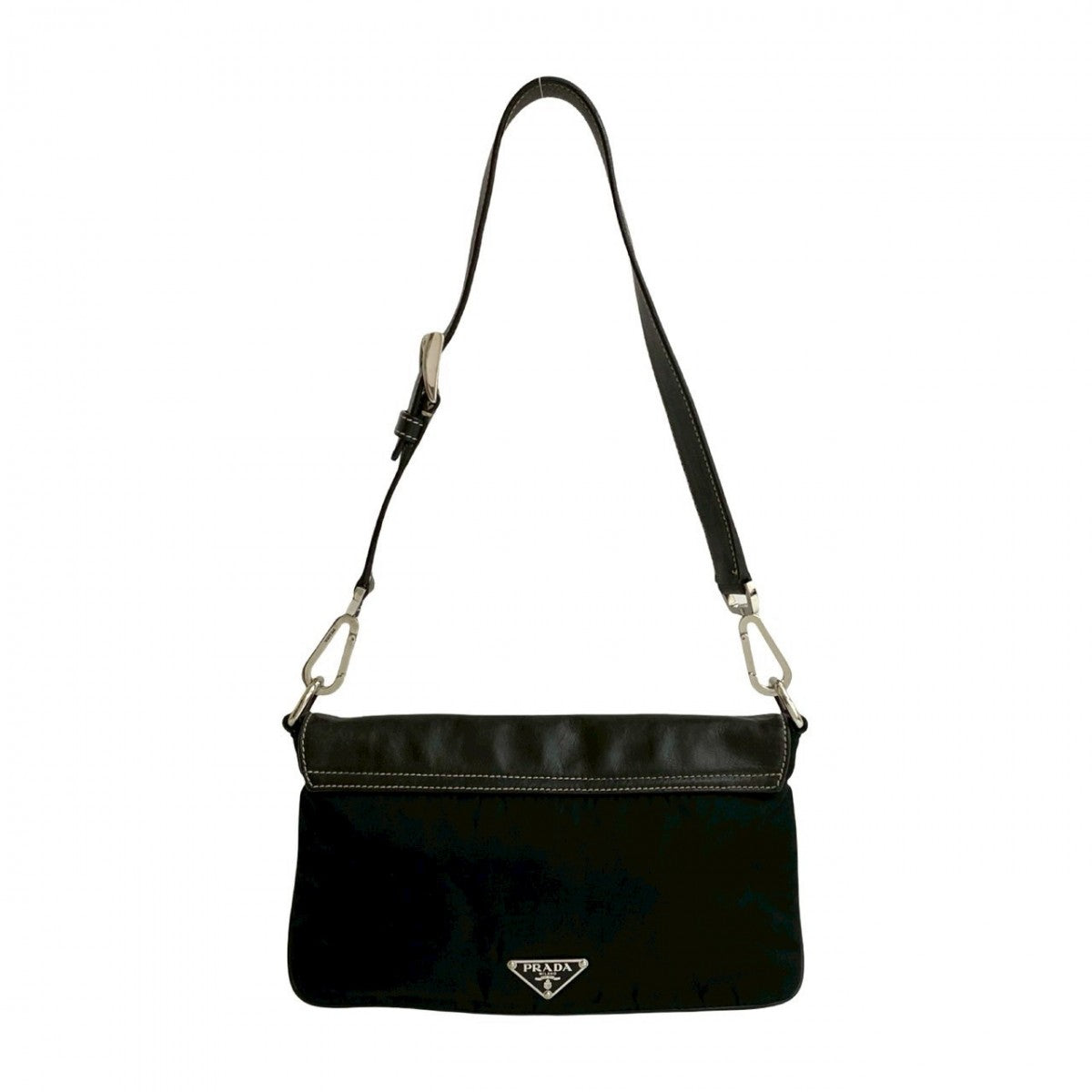 PRADA Shoulder Bag leather black - Style 11