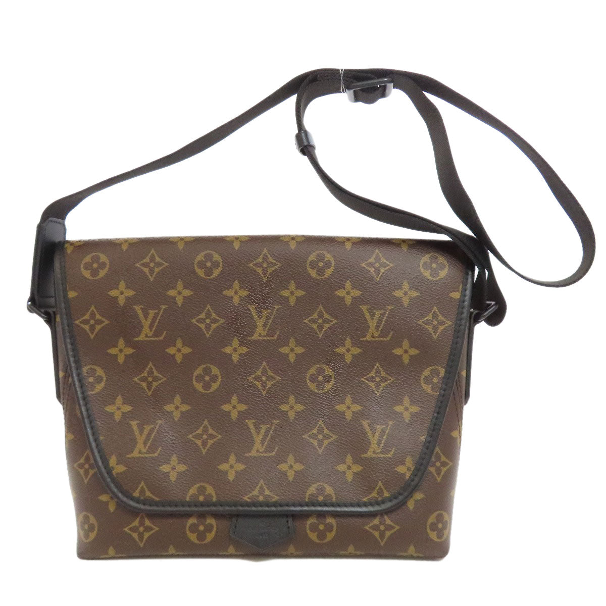 LOUIS VUITTON Shoulder Bag Monogram macacer Brown Magnetic messenger Women